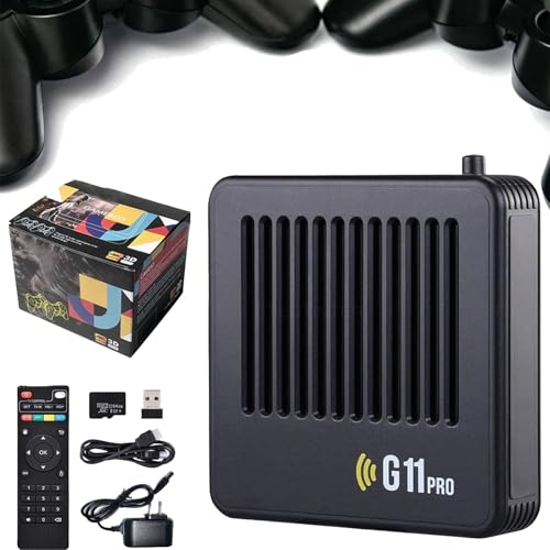 Retrowave G11 Pro Game Box, Retrowave G11 Pro [4K + 256GB] with 2.4G Wireless Dual Controllers, 100,000 Retro Games, Plug & Play Video Games with 2 Wireless Dual Controllers (64g) von Generisch