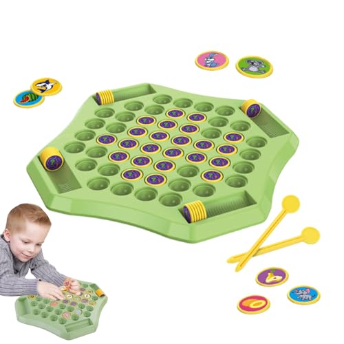 Reversi -Brettspiel - 500G Animal Strategy Board, 58 -fache Cartoon -Schach -Puzzle, Intellektuelles Denken, Tragbares Reisen Für Schach -Set | Einbeziehung Der Gehirnaktivität Für Kinder Teenager Erw von Generisch
