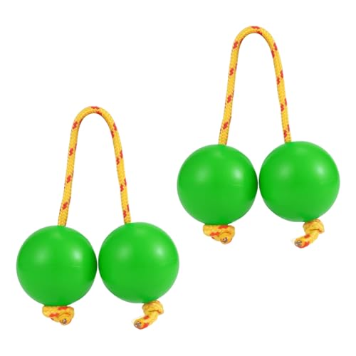 Rhythm African Shaker | Kashaka Musikinstrument Rasselball, 2 Paar ABS Hand Percussion Bälle, Musikei Doppelkürbis für Partys, Hochzeiten, Shows von Generisch