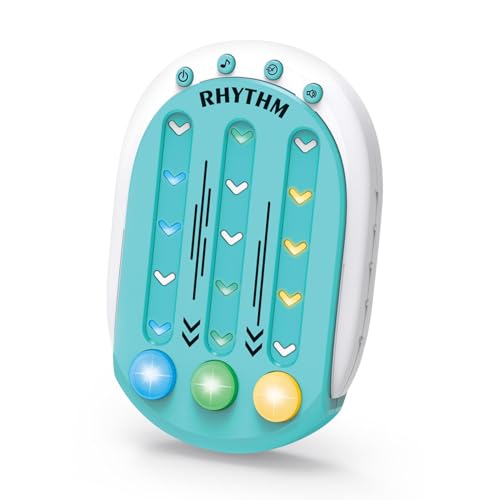 Rhythmus-Spiele für Kinder, Rhythmus-Spielekonsole,Musik-Push-Spiele - Interaktive Puzzlespielmaschine, tragbares Tischspiel mit Musik und Licht für Kinder und Erwachsene Rhythmus-Spiele für Kinder, Rhythmus-Spielekonsole,Musik-Push-Spiele - Interaktive Puzzlespielmaschine, tragbares Tischspiel mit Musik und Licht für Kinder und Erwachsene von Generisch