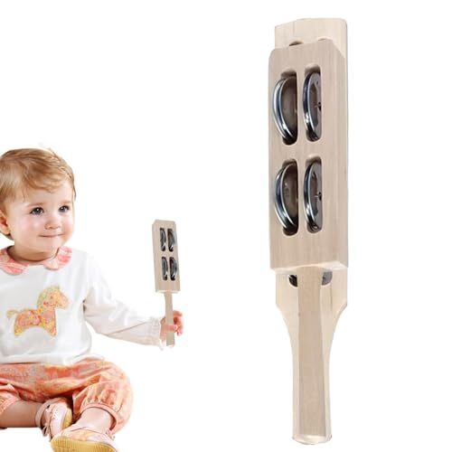 Rhythmusstäbe für Kinder, Musikinstrumente für Kinder - Metall Holz Kinder Rhythmus Sticks Schlaginstrumente | Pädagogische multifunktionale Musikspielzeuge, tragbare Kinderinstrumente für , Mädchen, von Generisch