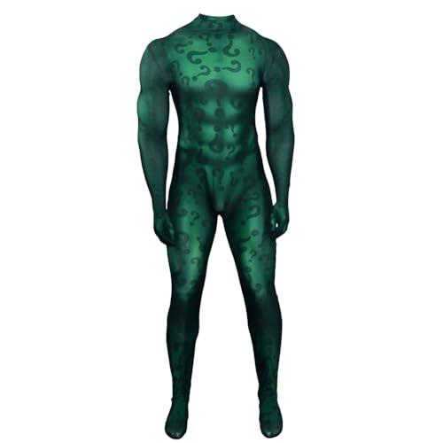 Riddlers Cosplay Bodysuit Halloween Anime Kostüm Einteiler Anime Rollenspiel Fancy Outfits Jumpsuit Riddlers Cosplay Bodysuit Halloween Anime Kostüm Einteiler Anime Rollenspiel Fancy Outfits Jumpsuit von Generisch
