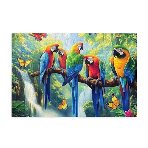 Riesige tropische Papageien und exotische Blumendschungel 1000 Teile Puzzles für Erwachsene Holzpuzzles für Erwachsene Geschenke Heimdekoration Riesige tropische Papageien und exotische Blumendschungel 1000 Teile Puzzles für Erwachsene Holzpuzzles für Erwachsene Geschenke Heimdekoration von Generisch