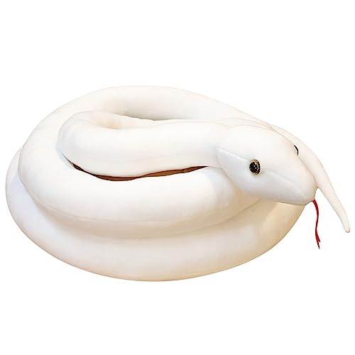 Riesiges Plüschtier, Stofftier, Kissen, Puppe, Halloween-Dekoration, 109,2 cm (weiß) Interaktiver Plüschtiger (White, One Size) von Generisch