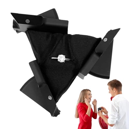 Ringträger für Bräutigam, Verlobungsring-Boxen | Verlobungszeremoniebox, dekoratives Ringetui, rotierende Aluminiumlegierung, dynamische Würfel, Ringbox für Damen, Herren, Erwachsene Ringträger für Bräutigam, Verlobungsring-Boxen | Verlobungszeremoniebox, dekoratives Ringetui, rotierende Aluminiumlegierung, dynamische Würfel, Ringbox für Damen, Herren, Erwachsene von Generisch