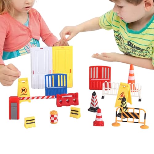 Road Sign Toy, 17x Kids Traffic Signs and Cones Playset, Educational Traffic Signal Toys for Road Safety Learning, Pretend Play, and Classroom Activities, 1 Set Road Sign Toy, 17x Kids Traffic Signs and Cones Playset, Educational Traffic Signal Toys for Road Safety Learning, Pretend Play, and Classroom Activities, 1 Set von Generisch