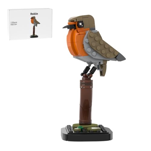 Robin Vogel Baustein-Set, Vogel-Bausteine für Erwachsene, Heimdekoration und Bürokunst, kreatives Geschenk, Bausteine-Spielzeug kompatibel mit führenden Marken für Jugendliche a - 125 Teile Robin Vogel Baustein-Set, Vogel-Bausteine für Erwachsene, Heimdekoration und Bürokunst, kreatives Geschenk, Bausteine-Spielzeug kompatibel mit führenden Marken für Jugendliche a - 125 Teile von Generisch