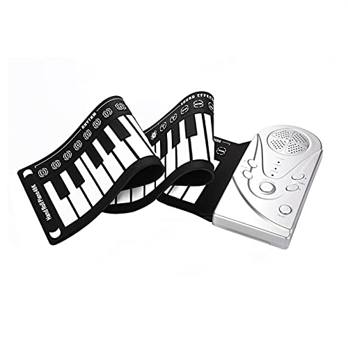 Roll-Up Piano Portable Foldable Silicone Keyboard with Built-in Speaker for Beginners von Generisch