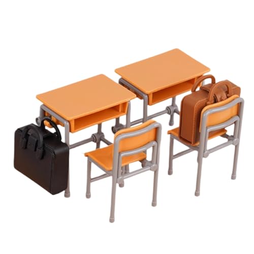 Rollenspiel Möbel Für Puppenhaus,Puppenhaus Stuhl | Miniatur Möbel Set Mit Schulranzen Schreibtisch Deko Für Rollenspiel Kinder Rollenspiel Möbel Für Puppenhaus,Puppenhaus Stuhl | Miniatur Möbel Set Mit Schulranzen Schreibtisch Deko Für Rollenspiel Kinder von Generisch