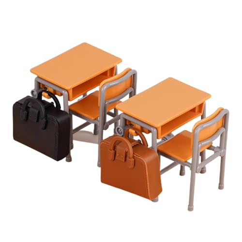 Rollenspiel-Möbel-Set | Puppenhaus Deko,Miniatur Klassenzimmer Schulranzen Schreibtische Deko Für Kinder Rollenspielaktivitäten Rollenspiel-Möbel-Set | Puppenhaus Deko,Miniatur Klassenzimmer Schulranzen Schreibtische Deko Für Kinder Rollenspielaktivitäten von Generisch