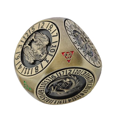 Rollenspiel Würfel, Set Aus Metall Spinner Würfel Mit 6-Seitigen, Leichtes Zubehör Für Freizeit Zuhause Gesellschaftsspiele Kneipe Wettbewerb Rollenspiel Würfel, Set Aus Metall Spinner Würfel Mit 6-Seitigen, Leichtes Zubehör Für Freizeit Zuhause Gesellschaftsspiele Kneipe Wettbewerb von Generisch