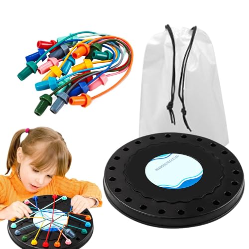 Rope Knot Puzzle, Brain Teaser Sorting Board, 20x20cm/7.87x7.87 Inches Interactive Educational Game, String Knot Challenge Toy for Thanksgiving Fun, Abs Rope Knot Puzzle, Brain Teaser Sorting Board, 20x20cm/7.87x7.87 Inches Interactive Educational Game, String Knot Challenge Toy for Thanksgiving Fun, Abs von Generisch