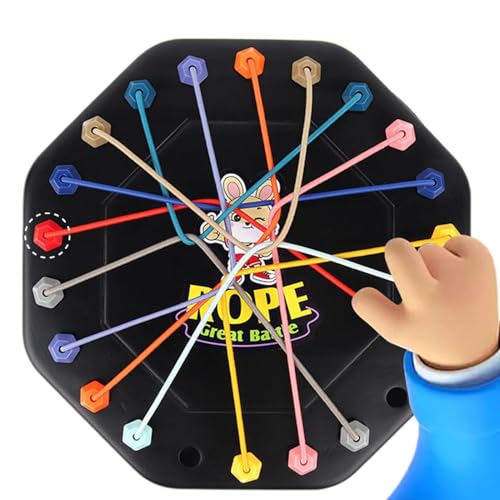 Rope Knot Puzzle, Rope Untangling Puzzle, Fine Motor Skills Toys for Kids, Brain Teaser for Boys and Girls Ages 3+, Travel-Friendly Educational Toy for Cognitive Development von Generisch