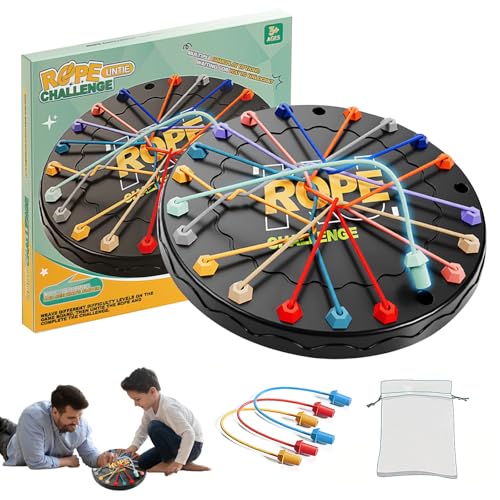 Logikspiel Seilentwirrung Brettspiel, IQ Puzzle und Reisespiele, Entwirrspiel für Kinder ab 6 Jahren und Erwachsene, Denkspiel für die Familie, Rope Untangling Table Strategy Board Game Logikspiel Seilentwirrung Brettspiel, IQ Puzzle und Reisespiele, Entwirrspiel für Kinder ab 6 Jahren und Erwachsene, Denkspiel für die Familie, Rope Untangling Table Strategy Board Game von Generisch