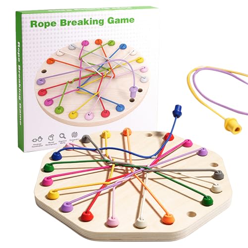 Rope Untying Game – Tragbares Gehirntraining Knotenspiel für Kinder ab 3 Jahren | Interaktives Lernspielzeug zur Förderung von Problemlösungsfähigkeiten und Hand-Auge-Koordination​ von Generisch
