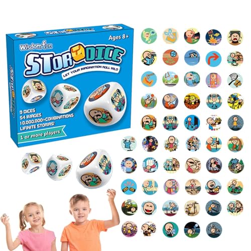 Rorys Story Cubes - Würfel Mit Geschichtenerzählen | Familienwürfelsspiel | Kreatives Fantasie -Spielzeug Für Kinder Und Erwachsene, Bildungsreisespiel, Partyspaß, Rollenspielaktivität, Inspirierende Rorys Story Cubes - Würfel Mit Geschichtenerzählen | Familienwürfelsspiel | Kreatives Fantasie -Spielzeug Für Kinder Und Erwachsene, Bildungsreisespiel, Partyspaß, Rollenspielaktivität, Inspirierende von Generisch