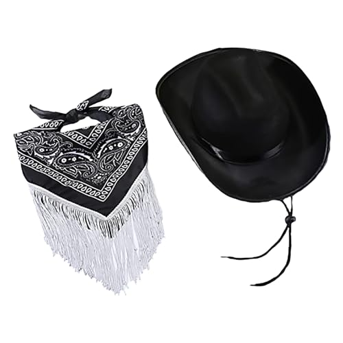 Rosa Cowboyhut, Cowboy Hut für Damen, Filz Cowboyhut, mit Herz Brille, Rosa Bandana, Cosplay Party Halloween Karneval Kostüm Zubehör, 3 Stück Wilder Westen KostüM Damen Fasching ZubehöR Damen Rosa Cowboyhut, Cowboy Hut für Damen, Filz Cowboyhut, mit Herz Brille, Rosa Bandana, Cosplay Party Halloween Karneval Kostüm Zubehör, 3 Stück Wilder Westen KostüM Damen Fasching ZubehöR Damen von Generisch