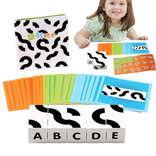 Rotierende Baustein, rotierende Blockpuzzle | Interaktiver Bildungspuzzle -Board | Action Learning Toy, Brain Teasers Game, sensorisches Building -Spielzeug für Mädchen, Kinder zu Hause Rotierende Baustein, rotierende Blockpuzzle | Interaktiver Bildungspuzzle -Board | Action Learning Toy, Brain Teasers Game, sensorisches Building -Spielzeug für Mädchen, Kinder zu Hause von Generisch