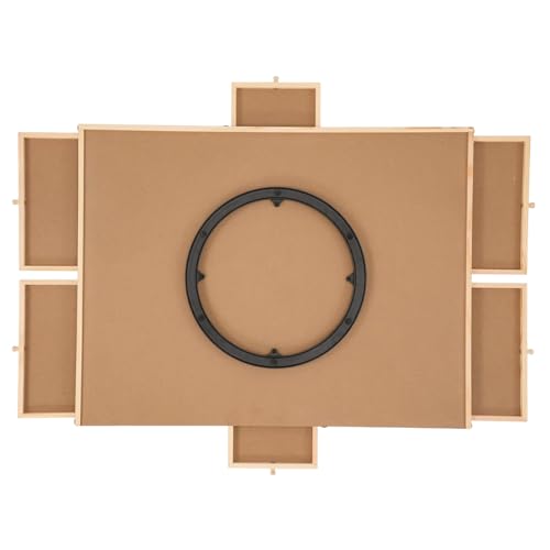Rotierende Puzzletafel - Verstellbare Puzneplattform, spining -Assembly -Tabelle | Holzorganisatoroberfläche, reibungsloses Schwenkbehörde, bequemes Spielabend -Setup, langlebiges Wendedesign für die von Generisch