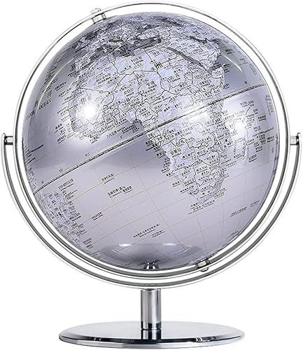Rotierender Weltglobus im Vintage-Stil, 25,4 cm, antiker Tischglobus, Geo-Globus for die Inneneinrichtung, 720° drehbar(I) von Generisch