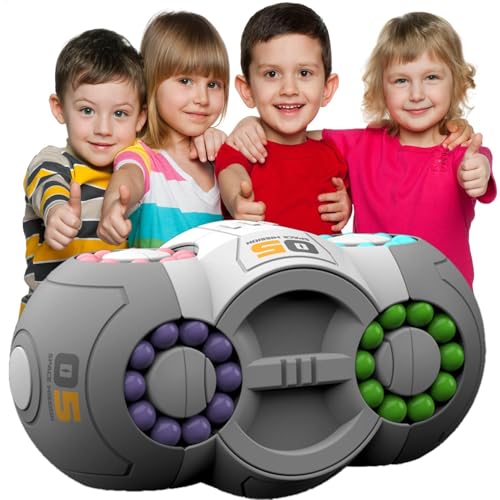 Rotierender Zauberbohnenwürfel, Zauberbohnen-Puzzlespielzeug | Fidget Hand Sensorisches Spielzeug - 360 Grad drehbares Lern- und Bildungsspielzeug, pädagogischer Würfelspinner für Kinder, , Mädchen ab von Generisch