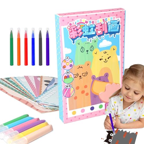 Rubbelset Für Kinder, Kunstmaterial Für Kinder Von 6 Bis 8 Jahren- Rainbow Art Kids 35-Teiliges Künstliches Kratzpapier,Rubbelheft, Malset Für Kinder Zu Weihnachten, R Rubbelset Für Kinder, Kunstmaterial Für Kinder Von 6 Bis 8 Jahren- Rainbow Art Kids 35-Teiliges Künstliches Kratzpapier,Rubbelheft, Malset Für Kinder Zu Weihnachten, R von Generisch