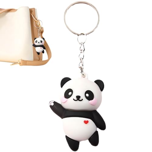 Rucksack Schlüsselanhänger Tier-Schlüsselanhängers | Niedlicher Panda Schlüsselanhänger 3D-Puppen-Anhänger Für Tasche Federmäppchen Schule Alltagsnutze Kinder Geburtstagsgeschenk von Generisch