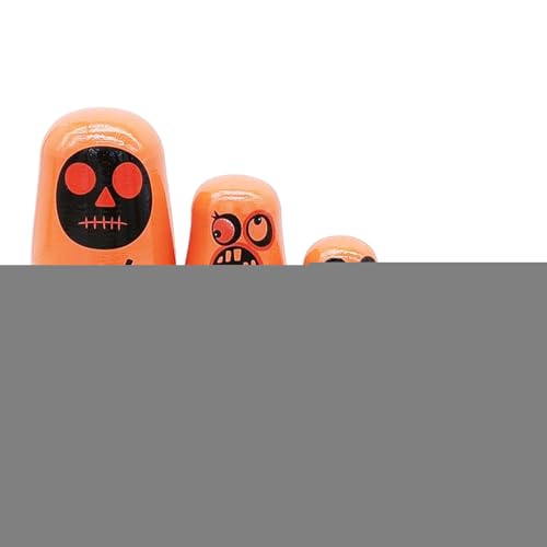 Russische Matroschkas Für Kinder,Holz 6-Teilige Halloween Russische Puppe | Zimmerdekoration Für Mädchen Jugendliche Töchter Familie Freunde von Generisch