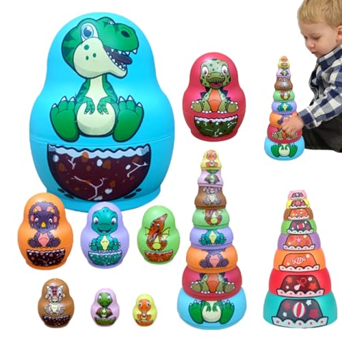 Russische Nistpuppen-verschachtelte Puppen mit handbemalten traditionellen Mustern | Matryosshka russische Puppen mit glattem Finish | Verschachtelte Spielzeug für Bildungsspiele, kulturelles Lernen u Russische Nistpuppen-verschachtelte Puppen mit handbemalten traditionellen Mustern | Matryosshka russische Puppen mit glattem Finish | Verschachtelte Spielzeug für Bildungsspiele, kulturelles Lernen u von Generisch