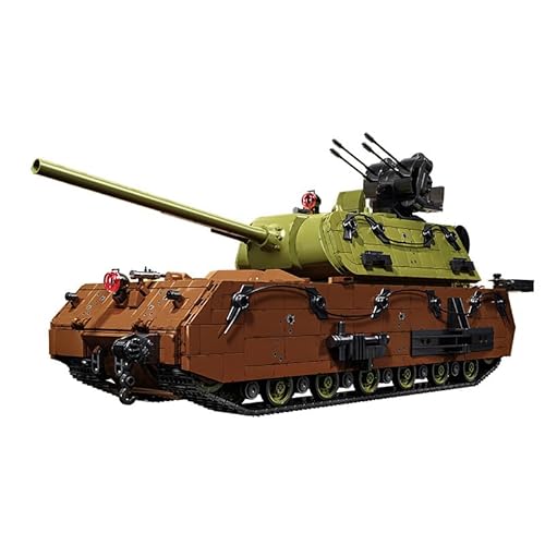 SAYN WW2 Militär Panzer Bausteine Bausatz, 3339+ Teile Militär WW2 Maus Panzer Klemmbausteine Modellbausatz mit Soldaten und Waffen, Kompatibel mit Lego SAYN WW2 Militär Panzer Bausteine Bausatz, 3339+ Teile Militär WW2 Maus Panzer Klemmbausteine Modellbausatz mit Soldaten und Waffen, Kompatibel mit Lego von Generisch