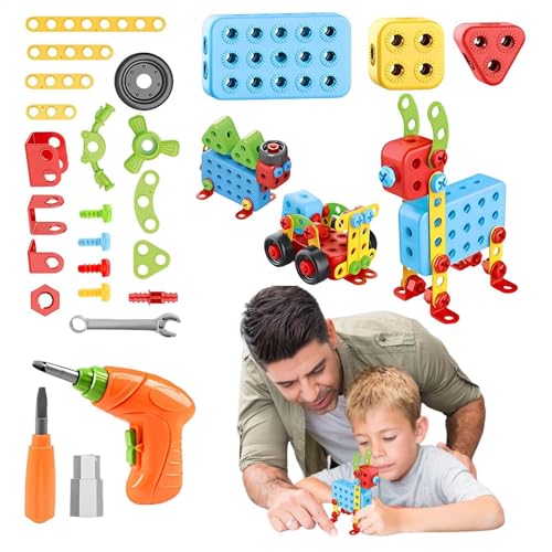 STEM -Bausteine Spielzeugset - Muttern and Bolts Educational Construction Kit | Interaktives Lernspielzeug für Kinder, kreative technische Aktivitäten, praktisches Entwicklungsspiel für Kleinkinder STEM -Bausteine Spielzeugset - Muttern and Bolts Educational Construction Kit | Interaktives Lernspielzeug für Kinder, kreative technische Aktivitäten, praktisches Entwicklungsspiel für Kleinkinder von Generisch