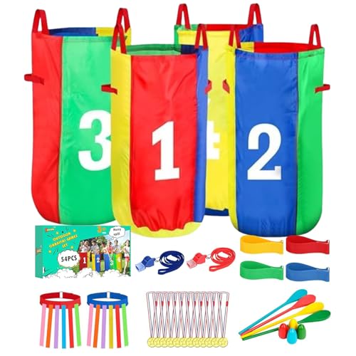 Sack Race Taschen für Kinder, Hinterhof-Spiele, Eierlöffel, Spiel, Partyzubehör für Familie, Geburtstag, Rasen, Hof, Feld, Tag, Erwachsene, Festivals, Aktivitäten im Freien Sack Race Taschen für Kinder, Hinterhof-Spiele, Eierlöffel, Spiel, Partyzubehör für Familie, Geburtstag, Rasen, Hof, Feld, Tag, Erwachsene, Festivals, Aktivitäten im Freien von Generisch