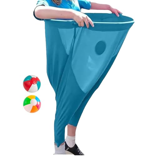 Sack -Rennsäcke für Kinder - Hinterhof -Staffelspiel, Funny Giant Stretch Pants Challenge mit 2 Bouncy Bällen, Rasenfest -Karneval -Aktivität im Freien, Birthday Picnic Reunion Park Patio Play | Langl von Generisch