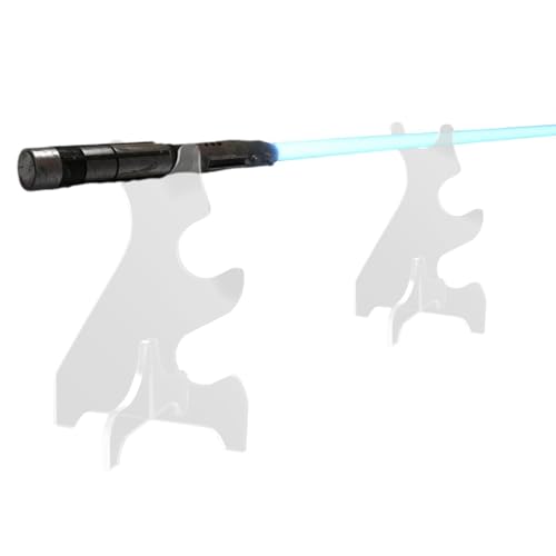 Säbel-Aufbewahrungsständer – Lichtschwert-Halter, dreistöckiger Acryl-Display-Ständer | Transparenter Griffständer für Sammlerstücke, Desktop-Display für Zuhause, Lichtschwert-Enthusiasten und Sammler von Generisch