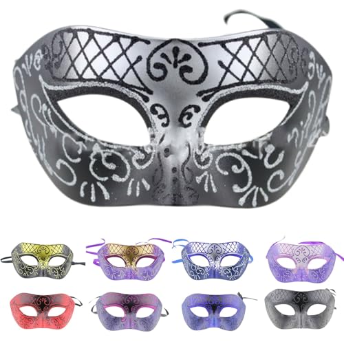 Sale Angebote,Masken KostüM,Maske Venezianische Masquerade Damen Herren Maskenball Venezianisch Halloween Masken Kostüm Mask Women Gesicht Verkleidung Hexenmaske,Himmelblau,One Size von Generisch