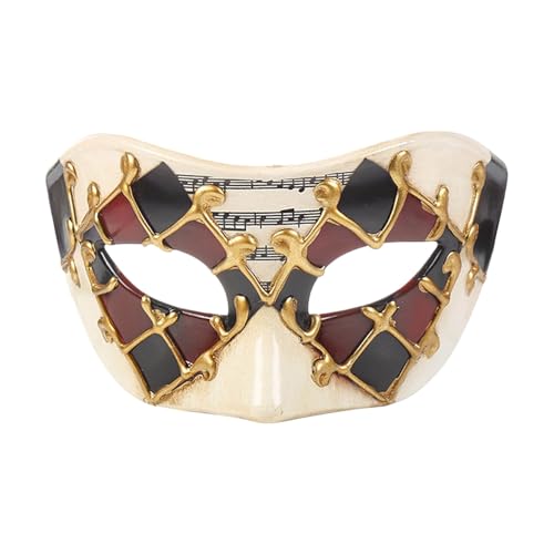 Sale Damen,Venezianische Maske,Maskenball Maske Gesicht Verkleidung Damen Herren Masken Kostüm Venezianische Therian Mask Ball Ballmaske Frau Masquerade Schwarz,Rot,17X8CM Sale Damen,Venezianische Maske,Maskenball Maske Gesicht Verkleidung Damen Herren Masken Kostüm Venezianische Therian Mask Ball Ballmaske Frau Masquerade Schwarz,Rot,17X8CM von Generisch