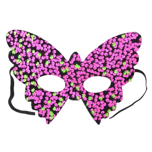Sale Damen,Venezianische Maske Damen,Venezianische Maske Herren Carnival Damen Maskenball Frau Schwarze Female Mask Masquerade Masken Kostüm Gesicht Verkleidung Ballmaske,Rot,One Size von Generisch