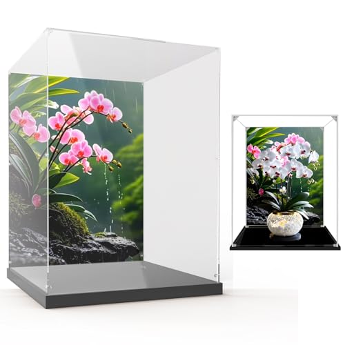Sammlervitrinen für Lego Flowers 10311 Phalaenopsis-Orchideen, perfekt für Sammler! Geschenkidee für Erwachsene und Jugendliche Fans(Kein Modell) (Hintergrund E) von Generisch
