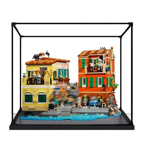 Sammlervitrinen für die Lego Stadtansicht an der italienischen Riviera 21359 Vitrine, perfekt für Sammler! (Kein Modell) (2mm) von Generisch