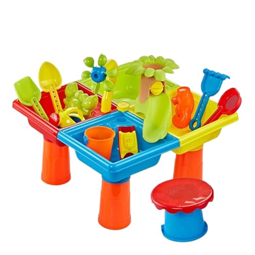 Sand- Und Wassertisch, Wasser Spieltisch Für Strands Garten Hinterh, Wasserspiele Garten Hinterhof Sommer Outdoor Sand Spielzeug, Großer Activity Sensory Table Spielzeug von Generisch