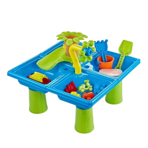 Sand- Und Wassertisch, Wasser Spieltisch Für Strands Garten Hinterh, Wasserspiele Garten Hinterhof Sommer Outdoor Sand Spielzeug, Großer Activity Sensory Table Spielzeug von Generisch