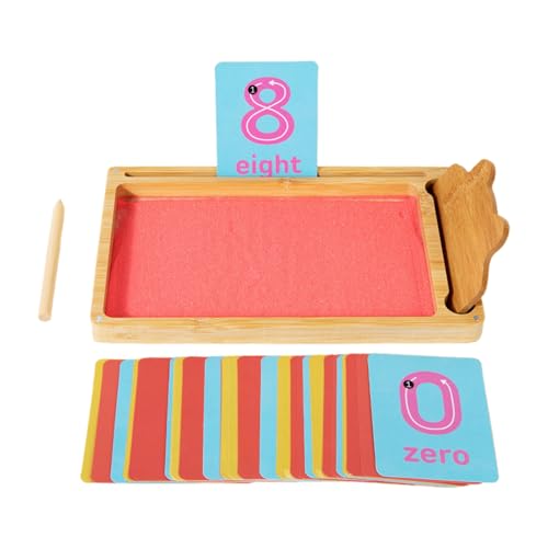 Sand Writing Tray, Educational Sand Tray, Children's Alphabet Writing Trays, Sensory Spelling Game, Preschool Learning Activity Letter Formation Activity, Fine Motor Skills Toy for Preschool Kids von Generisch