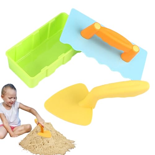 Sandburgspielzeug - Schnee Sandblockformen, Builder Kit Set | Boxmodell, Schaufel, Schaber, Sommer -Winterstrandspielzeugpack für Kinder, Schneebricker für die Bildhauerung im Freien, kreatives von Generisch