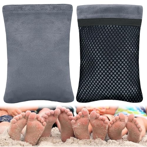 Sandfangbeutel Pulver – Sandentferner für Strand, 2 Stück, wiederverwendbare Sandentfernungsbürste, Strandsandreiniger, für Erwachsene, Kinder, Strand, Urlaub, Camping, Essentials Strandaktivitäten Sandfangbeutel Pulver – Sandentferner für Strand, 2 Stück, wiederverwendbare Sandentfernungsbürste, Strandsandreiniger, für Erwachsene, Kinder, Strand, Urlaub, Camping, Essentials Strandaktivitäten von Generisch