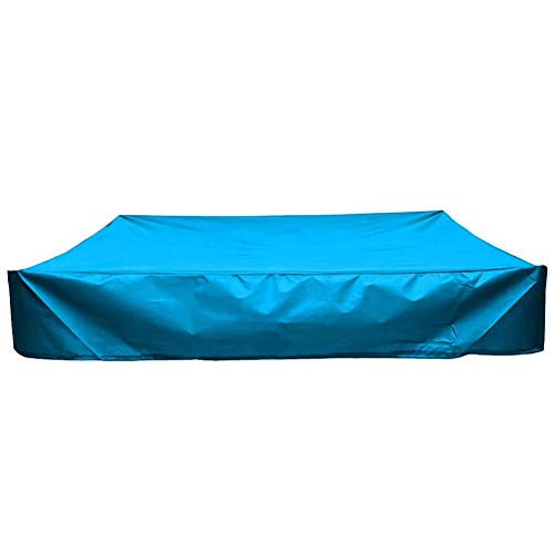 Sandkastenabdeckung Wasserdicht mit Kordelzug UV-beständig Oxford Tuch Schutzplane für Terrasse Garten Außenbereich 120x120cm Schwarz von Generisch