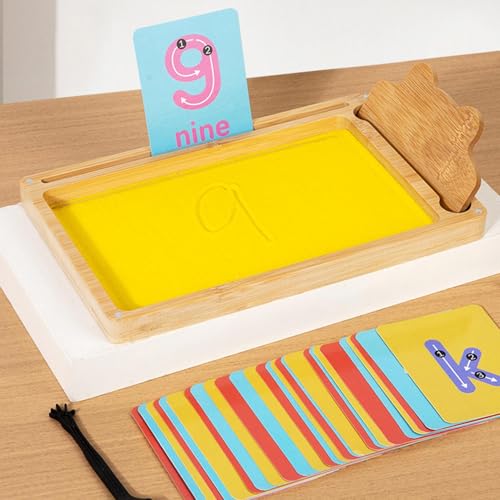 Sandschale für Klassenzimmer, Sandbriefverfolgungschale,Klassenzimmer Alphabet Schreiben Sandschalen - Spiele Bildungsbildungsspiel, Alphabet -Lernwerkzeug, sensorische Rechtschreibaktivität für Kinde von Generisch