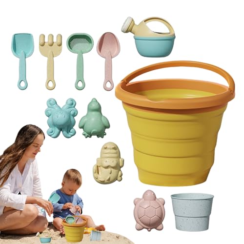 Sandspielzeug für den , Sandschaufel Set - Ausgrabungsspiel mit faltbarem Obsteimer für Kinder ab 3 3 Jahren im Freien von Generisch