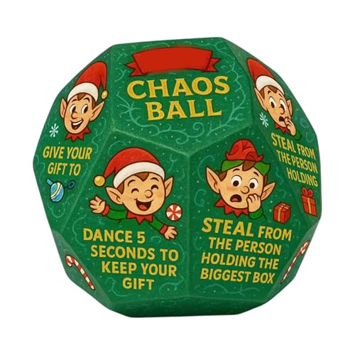 Santa Swap Geschenk Würfel, Austausch Würfelspiel, Weihnachtliche Geschenketausch Spiele, Weihnachtsfeier Geschenkaustausch Würfelspiel, Feiertags Strumpffüllungen von Generisch