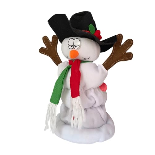 Santa Weihnachten Stofftier Puppen singen englische Lieder Santa Kinderspielzeug sind und schön Säuglingspupe (White, 31X26X18cm) von Generisch