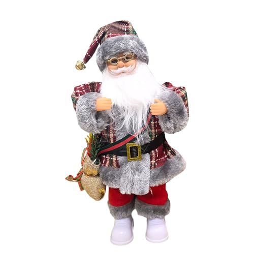 Santa Weihnachten Stofftier Puppen singen englische Lieder Santa Kinderspielzeug sind und schön Spielzeugpuppe (36X15.6X12.6cm) von Generisch